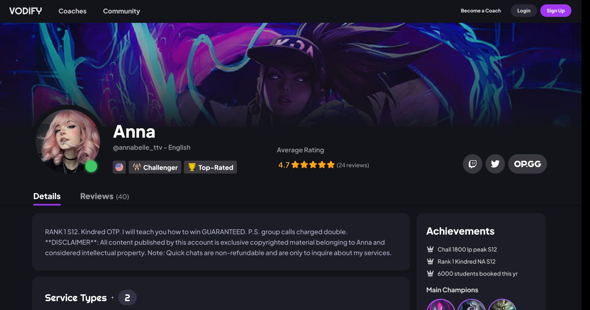 Co-Founded Vodify.gg